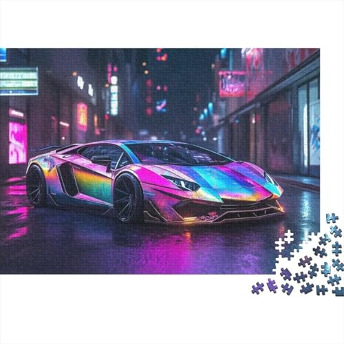 Supercar Puzzle, 500 Teile Puzzle, Erwachsene Puzzle, Einzigartiges Puzzle, Familienpuzzle, Denkspiel 500pcs (52x38cm) von CPXSEMAZA