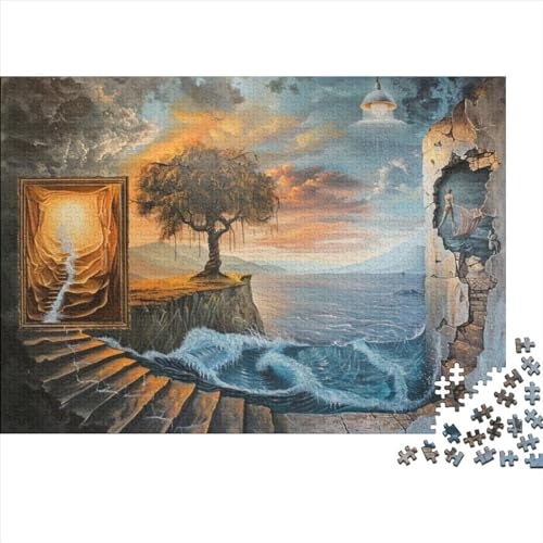 Surrealism Puzzle, 300 Teile Puzzle, Erwachsene Puzzle, Einzigartiges Puzzle, Familienpuzzle, Denkspiel 300pcs (40x28cm) von CPXSEMAZA