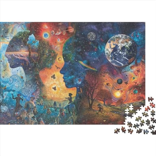 Surrealism Puzzles for Adults 500 Teile Erwachsenen-Puzzle Geschicklichkeitsspiel Für Die Ganze Familie Puzzle Farbenfrohes Erwachsenenpuzzle Ab 12 Jahren 500pcs (52x38cm) von CPXSEMAZA