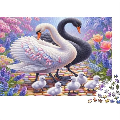 Swan 1000-teilige Holzpuzzles Für Erwachsene. 1000-teilige Puzzles. Impossible Puzzle. 1000-teilige Puzzles Für Erwachsene Und Kinder Ab 12 Jahren 1000pcs (75x50cm) von CPXSEMAZA