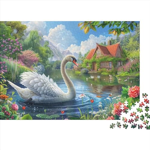 Swan Lake Puzzle, 300 Teile Puzzle, Erwachsene Puzzle, Einzigartiges Puzzle, Familienpuzzle, Denkspiel 300pcs (40x28cm) von CPXSEMAZA