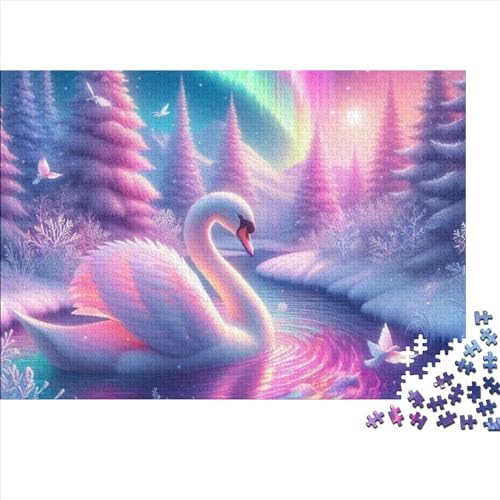 Swan Puzzles Für Erwachsene 300 Teile 300 Teile Puzzles Impossible Puzzle 300 Teile Puzzles Spielzeug Und Spiele 300pcs (40x28cm) von CPXSEMAZA