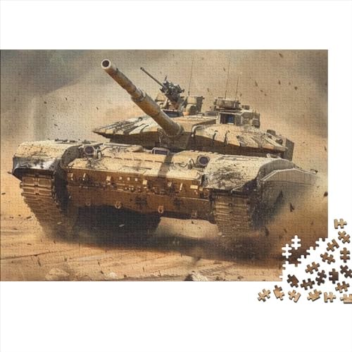 Tank Puzzle, 300 Teile Puzzle, Erwachsene Puzzle, Einzigartiges Puzzle, Familienpuzzle, Denkspiel 300pcs (40x28cm) von CPXSEMAZA