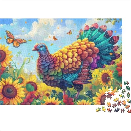 Thanksgiving Turkey Puzzle 1000 Teilepuzzle 3D Erwachsene Home Dekoration Puzzle Geschicklichkeitsspiele Erwachsenen Puzzle Ab 12 Jahren 1000pcs (75x50cm) von CPXSEMAZA