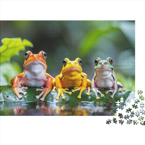 Three Tree Frogs Puzzles 300 Teile Für Erwachsene Puzzles Für Erwachsene 300 Teile Puzzle Lernspiele 300pcs (40x28cm) von CPXSEMAZA