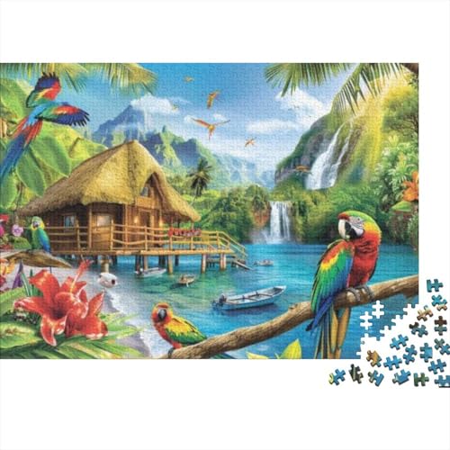 Tropical Resort Island Puzzle, 300 Teile Puzzle, Erwachsene Puzzle, Einzigartiges Puzzle, Familienpuzzle, Denkspiel 300pcs (40x28cm) von CPXSEMAZA