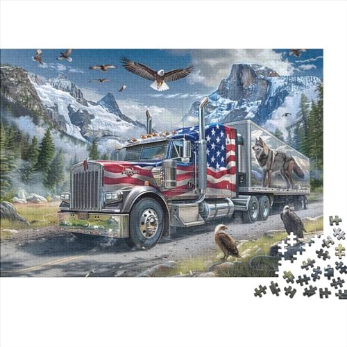 Truck Puzzle, 300 Teile Puzzle, Erwachsene Puzzle, Einzigartiges Puzzle, Familienpuzzle, Denkspiel 300pcs (40x28cm) von CPXSEMAZA