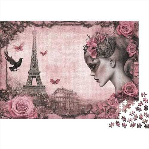 Valentine's Day Gift Puzzle 1000 Teile Romantic Paris Puzzle Für Erwachsene 1000 Teile 1000pcs (75x50cm) von CPXSEMAZA