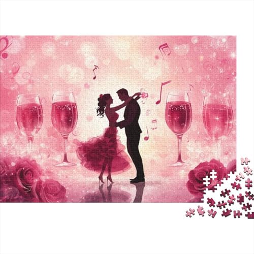 Valentine's Day Theme Puzzle 1000 Teile Für Erwachsene |Couple Gifts Puzzle | 1000-teiliges Puzzle, Lernspiele, Heimdekorationspuzzle 1000pcs (75x50cm) von CPXSEMAZA