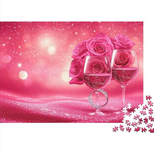 Valentine's Day Theme Puzzle Für Erwachsene, 1000 Teile, Puzzle Für Erwachsene, Lernspiel, Herausforderungsspielzeug Romantic Rose 1000-teiliges Puzzle Für Erwachsene Und Kinder. Lernspiele, Heimdekor von CPXSEMAZA