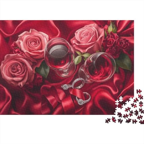 Valentine's Day Theme Puzzle Für Erwachsene, 1000 Teile, Puzzle Für Erwachsene, Lernspiel, Herausforderungsspielzeug Romantic Rose 1000-teiliges Puzzle Für Erwachsene Und Kinder. Lernspiele, Heimdekor von CPXSEMAZA