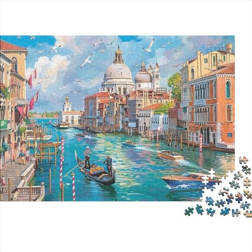 Venice Canals Puzzle, 1000 Teile Puzzle, Erwachsene Puzzle, Einzigartiges Puzzle, Familienpuzzle, Denkspiel 1000pcs (75x50cm) von CPXSEMAZA