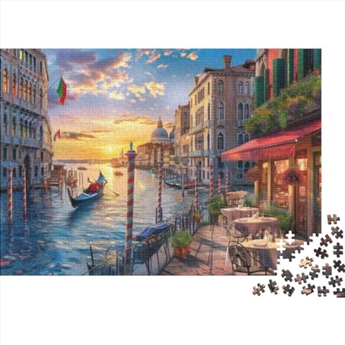 Venice Water City Puzzle, 1000 Teile Puzzle, Erwachsene Puzzle, Einzigartiges Puzzle, Familienpuzzle, Denkspiel 1000pcs (75x50cm) von CPXSEMAZA