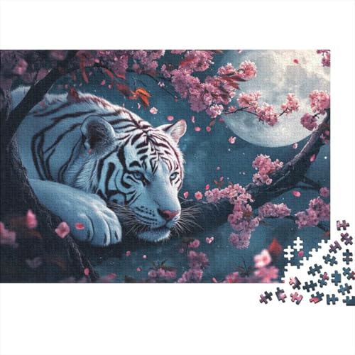 White Tiger 1000 Teile Holzpuzzle Für Erwachsene Puzzle 1000 Teile Heimdekorationspuzzle 1000 Puzzles Für Erwachsene Spielzeug Und Spiele 1000pcs (75x50cm) von CPXSEMAZA