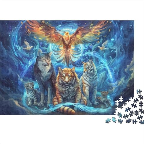 Wild Animals Jigsaw Puzzle Für Sohn/Kinder Familie Zusammen 300 Schlafzimmer Dekoration Puzzles Erwachsene 300 Stück Holz Puzzle Spiel Kinder Geschenk 300pcs (40x28cm) von CPXSEMAZA