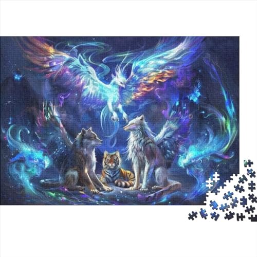 Wild Animals Puzzle, 1000 Teile Puzzle, Erwachsene Puzzle, Einzigartiges Puzzle, Familienpuzzle, Denkspiel 1000pcs (75x50cm) von CPXSEMAZA