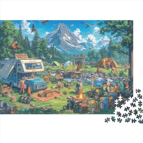 Wilderness Activity 500-teilige Puzzles Für Erwachsene. Puzzles Mit 500 Teilen. Anspruchsvolle Puzzles Für Erwachsene. 500-teilige Puzzles Für Erwachsene. Spielzeug Und Spiele 500pcs (52x38cm) von CPXSEMAZA