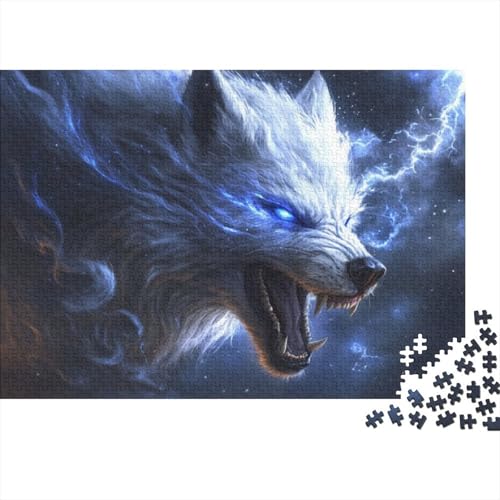 Wolf (4) 1000-teiliges Puzzle Für Erwachsene, Familie Oder Kinder, Puzzle-Spielzeug, Lernspiele, Stressabbau-Puzzles, Einzigartige Heimdekoration Und Geschenke 1000pcs (75x50cm) von CPXSEMAZA