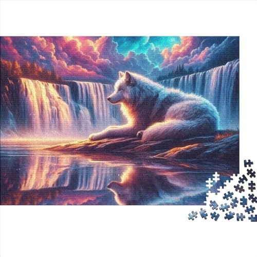 Wolf 300 Teile Puzzle Holzpuzzle Geschicklichkeitsspiele Erwachsenenpuzzle Ab 14 Jahren 300pcs (40x28cm) von CPXSEMAZA