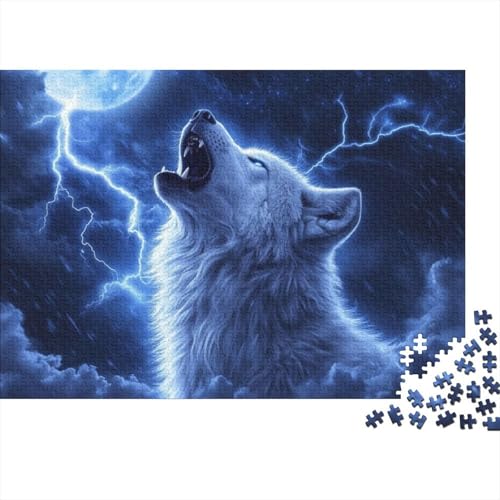 Wolf Puzzle, 300 Teile Puzzle, Erwachsene Puzzle, Einzigartiges Puzzle, Familienpuzzle, Denkspiel 300pcs (40x28cm) von CPXSEMAZA