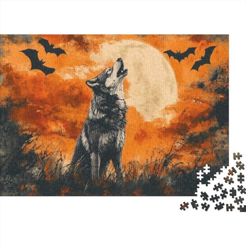 Wolf Puzzle, 300 Teile Puzzle, Erwachsene Puzzle, Einzigartiges Puzzle, Familienpuzzle, Denkspiel 300pcs (40x28cm) von CPXSEMAZA