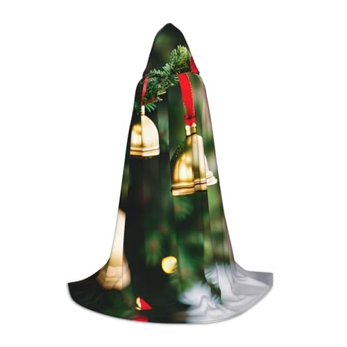 M Halloween Kapuzenumhang - Unisex Weihnachtsbaum und Glocken Volldruck Kostüm für Partys, Karneval und Comic Ausstellungen M Halloween Kapuzenumhang - Unisex Weihnachtsbaum und Glocken Volldruck Kostüm für Partys, Karneval und Comic Ausstellungen von CPyuqw