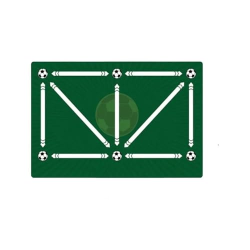 CQJJXKYC Robuste, rutschfeste, Faltbare Dribbel-Trainingsmatte für Kinder und Erwachsene, Fußballtraining, Indoor- und Outdoor-Ausrüstung fußball Training Hallenfußballtraining(Green) von CQJJXKYC