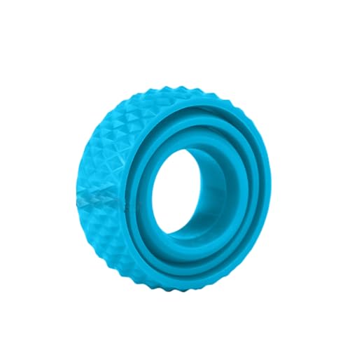 3D-Rotationsball-Spielzeug, lustiger 3D-Spinner-Ball mit unendlichem Flip, Finger-Gyro-Spielzeug zur Linderung von Angstzuständen, rotierender Ball als Schreibtischspielzeug, Zappelball (Blue) von CQSVUJ