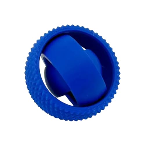 3D-Rotationsball-Spielzeug, lustiger 3D-Spinner-Ball mit unendlichem Flip, Finger-Gyro-Spielzeug zur Linderung von Angstzuständen, rotierender Ball als Schreibtischspielzeug, Zappelball (Dark Blue) von CQSVUJ