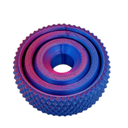 3D-Rotationsball-Spielzeug, lustiger 3D-Spinner-Ball mit unendlichem Flip, Finger-Gyro-Spielzeug zur Linderung von Angstzuständen, rotierender Ball als Schreibtischspielzeug, Zappelball (Purple) von CQSVUJ