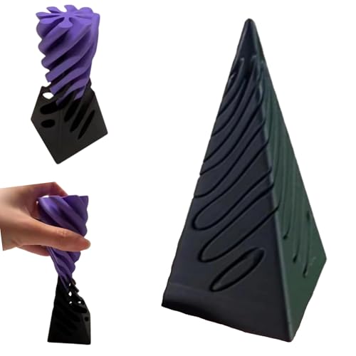 Impossible Pyramid Passthrough Sculpture,3D Printed Spiral Cone Toy,Pass Through Pyramid Fidget Toy, Egyptian Pyramid Display Statue,Stress Relief Desk Toy (#4) von CQSVUJ
