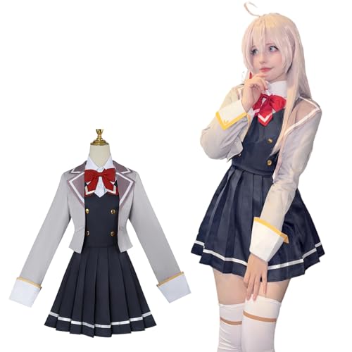 CR ROLECOS Anime Alya Sometimes Hides Her Feelings in Russian Cosplay Kostüm Outfit Alisa Mikhailova Kujou Uniform Komplettes Set Halloween L von CR ROLECOS