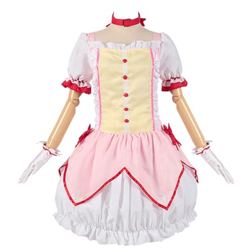 CR ROLECOS Anime Puella Magi Madoka Magica Cosplay Kostüm Kaname Madoka Schuluniform Uniform Halloween Weihnachtsfeier kleid M von CR ROLECOS