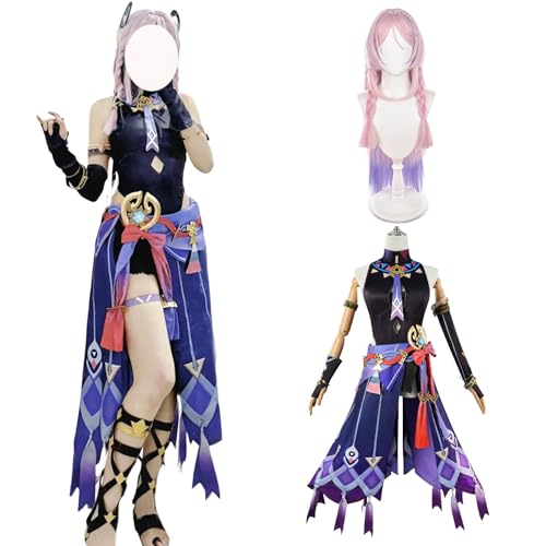 CR ROLECOS Citlali Cosplay Spiel Charaktere Citlali Kostüm Outfits Kleid Halloween Karnival Anzug Full Set für Frauen mit Perücke XXL von CR ROLECOS