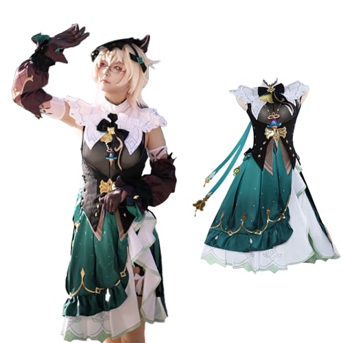 CR ROLECOS Emilie Cosplay Emilie Cosplay Kostüm Outfit Emilie Spielcharakter Uniform Komplettes SetHalloween Karneval Dress Up Anzug L von CR ROLECOS