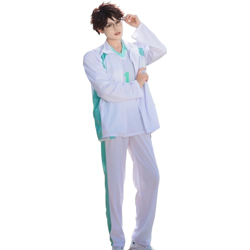 CR ROLECOS Haikyuu!! Cosplay Aoba Johsai High School Cosplay Ikawa Tooru Cosplay Kostüm Volleyball Club Jersey Uniform Sets Erwachsene L von CR ROLECOS