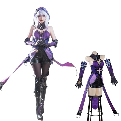 CR ROLECOS Honkai Star Rail Black Swan Cosplay Spiel Charakter Black Swan Kostüm Outfit Kleider Komplettes Set Halloween Party Karneval für Frauen M CR ROLECOS Honkai Star Rail Black Swan Cosplay Spiel Charakter Black Swan Kostüm Outfit Kleider Komplettes Set Halloween Party Karneval für Frauen M von CR ROLECOS