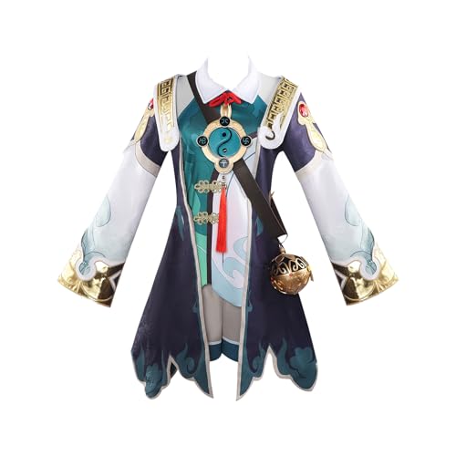 CR ROLECOS Honkai Star Rail Cosplay HuoHuo Cosplay HuoHuo Kostüm Outfits Spiel Charakter Halloween Party Karneval Dress Up Anzug mit Perücke L von CR ROLECOS