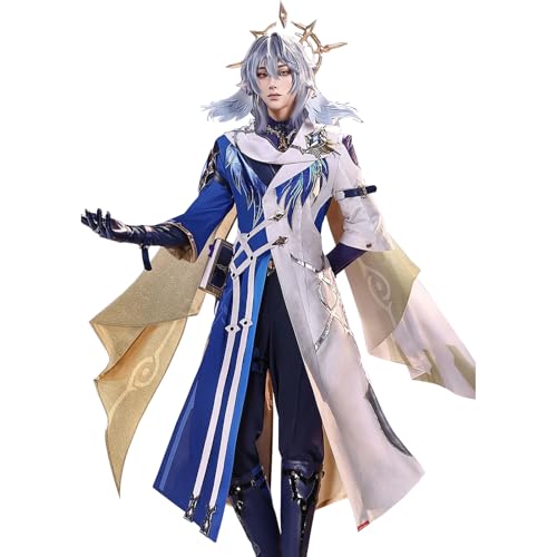 CR ROLECOS Sunday Cosplay Anime Honkai Star Rail Cosplay Sunday Neue Haut Cosplay Kopfschmuck Sunday Kostüm Outfit Spiel Charakter Halloween Karneval Party Dress Up Anzug mit Perücke L CR ROLECOS Sunday Cosplay Anime Honkai Star Rail Cosplay Sunday Neue Haut Cosplay Kopfschmuck Sunday Kostüm Outfit Spiel Charakter Halloween Karneval Party Dress Up Anzug mit Perücke L von CR ROLECOS