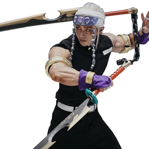 CR ROLECOS Tengen Uzui Cosplay-Outfit, Unterhaltung, District Arc, Cosplay, Herren, Erwachsene, Anime, Halloween-Kostüm, Größe S von CR ROLECOS