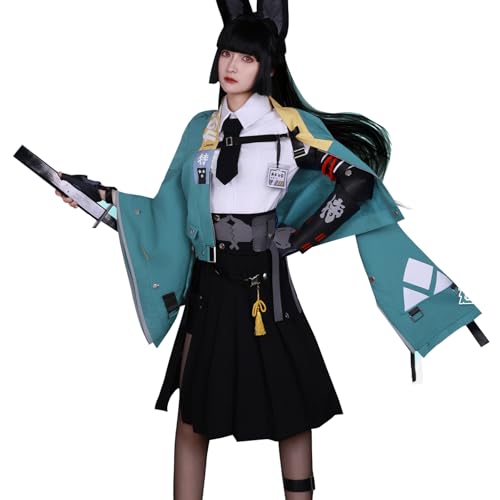 CR ROLECOS Zenless Zone Zero Hoshimi Cosplay Miyabi Kostüm Outfit Charakter Uniform Komplettes Set Halloween Party Dress Up Anzug 3XL von CR ROLECOS