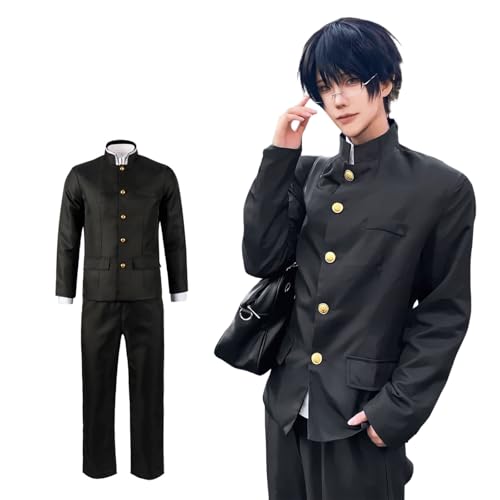 CR ROLEOCS Chainsaw Man Cosplay Kostüm Yoshida Hirofumi Anime Figur Rollenspiel Uniform Set Karneval Kettensäge Mann Uniform Outfits für Halloween Karne L von CR ROLECOS