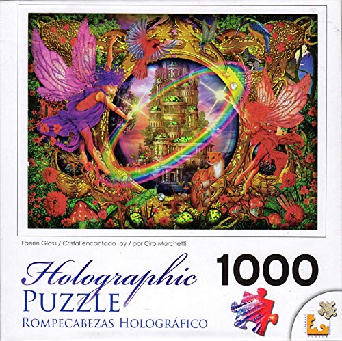 Holographic Jigsaw Puzzle 1000 Pieces 20"X27"-Faerie Glass von CRA-Z-ART