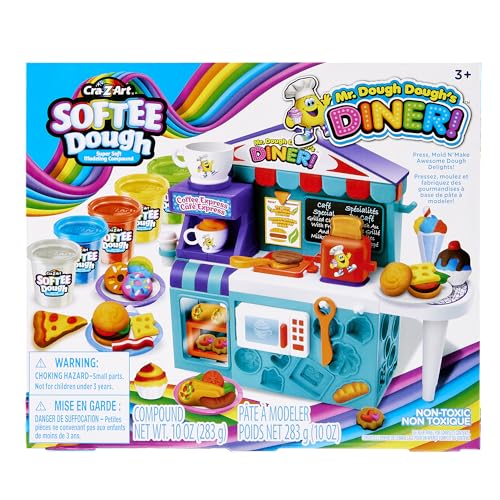 Softee Dough Mr. Dough's Diner Spielset, Erstellen Sie Mini Diner Food Treats, ab 3 Jahren von CRA-Z-ART