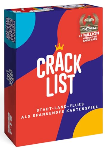 CRACK LIST I Familienspiel I Kartenspiel I 2-8 Spieler I Brettspiele ab 10 Jahre I 30+ Minuten I Spieleabende im Freundes- und Familienkreis I Deutsch von CRACK LIST