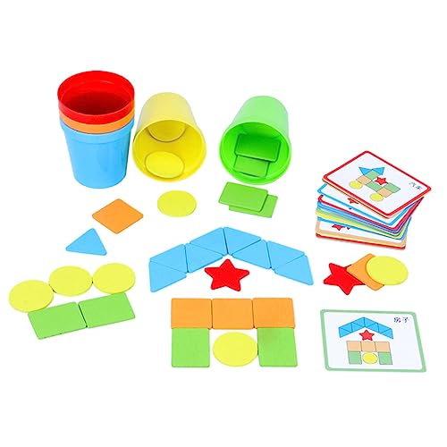 CRAFTHROU 1 Set Kinder Puzzle Spielzeug Aus Grafische Kognitive Bausteine Für Kinder Lernspielzeug Zur Der Motorischen Fähigkeiten Ab 2 Jahren Geeignet von CRAFTHROU