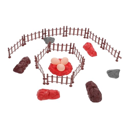 CRAFTHROU 22 Stück Simulationsmodell Spielzeug Kleines Spielzeug Zaun Puppenhaus Zubehör Mini Spielzeug B Spielzeug Gartenzaun Sand Couchtisch Mit Magnetischen Kugeln Sand Garten von CRAFTHROU