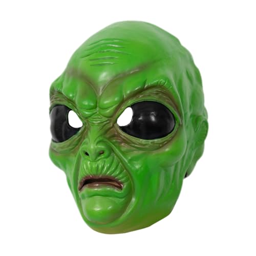 CRAFTHROU Alien Maske Halloween Maske Party Dekorative Maske Gruselige Kopfbedeckung Cosplay Maske Karneval Requisite Party Gruselige Maske Lustige Maske Kopfbedeckung von CRAFTHROU