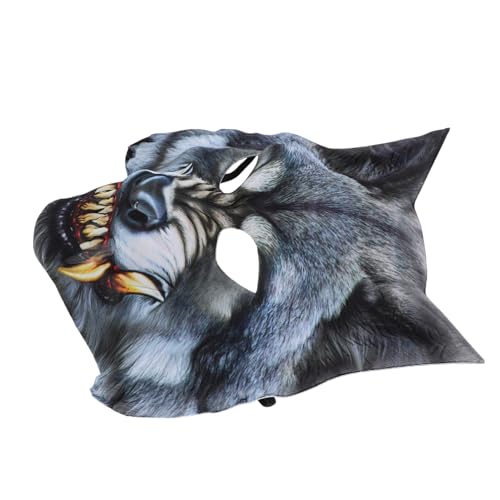 CRAFTHROU Halloween Maske Cosplay Requisite Maske Für Party Maskerade Maske Halloween Party Maske Wolf Maske Tier Design Maske Wolf Cosplay Maske Neuartige Maske Horror Stil von CRAFTHROU