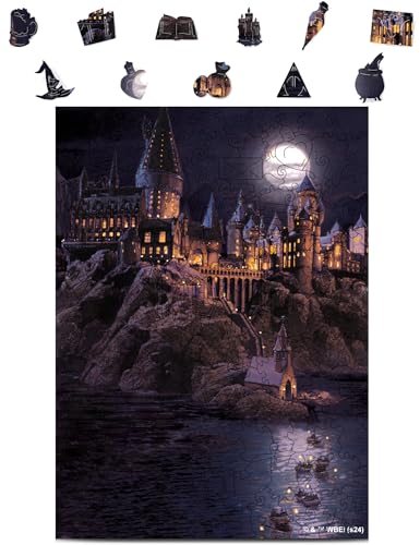 Crafthub Premium Holzpuzzle für Erwachsene & Kinder – A3 Harry Potter Puzzle – 205 Teile – Boote nach Hogwarts – Hochwertiges Holz mit UV-Druck – Puzzle Erwachsene – 27,5cm x 38cm von CRAFTHUB